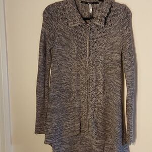 Kensie zipper front knit cardigan sz. S
